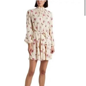 Maje Dress with  Floral Print NWT. Size S (FR size 34)